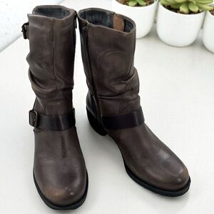 Lemon ‘n Lime Boots Sole Desire Pinecone/Stone Moto Style Size 6 (37)